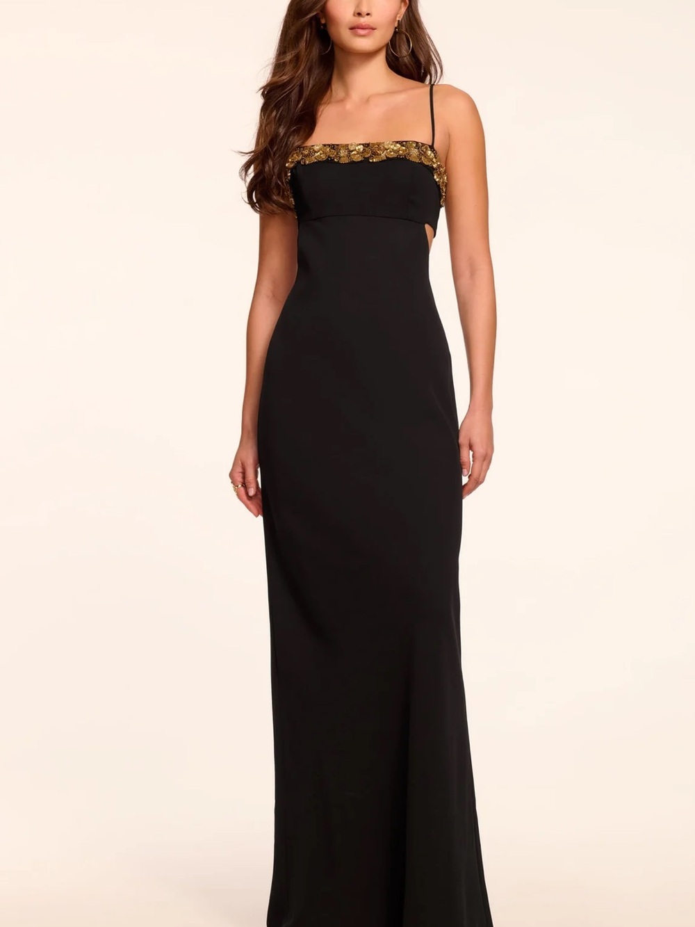 Ramy Brook Helen Floral Embellished Sleeveless Gown NWT